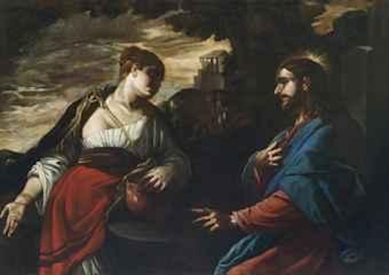 Cristo e la Samaritana by Circle of Luca Giordano