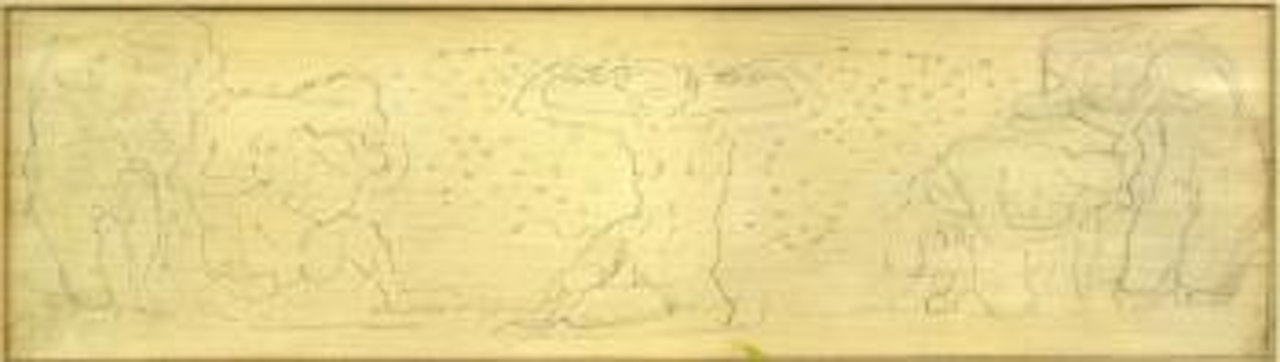 Studie zu 'Der Tag I' by Ferdinand Hodler