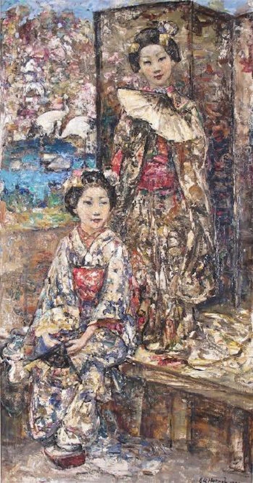 Japanese Girls by Edward Atkinson Hornel