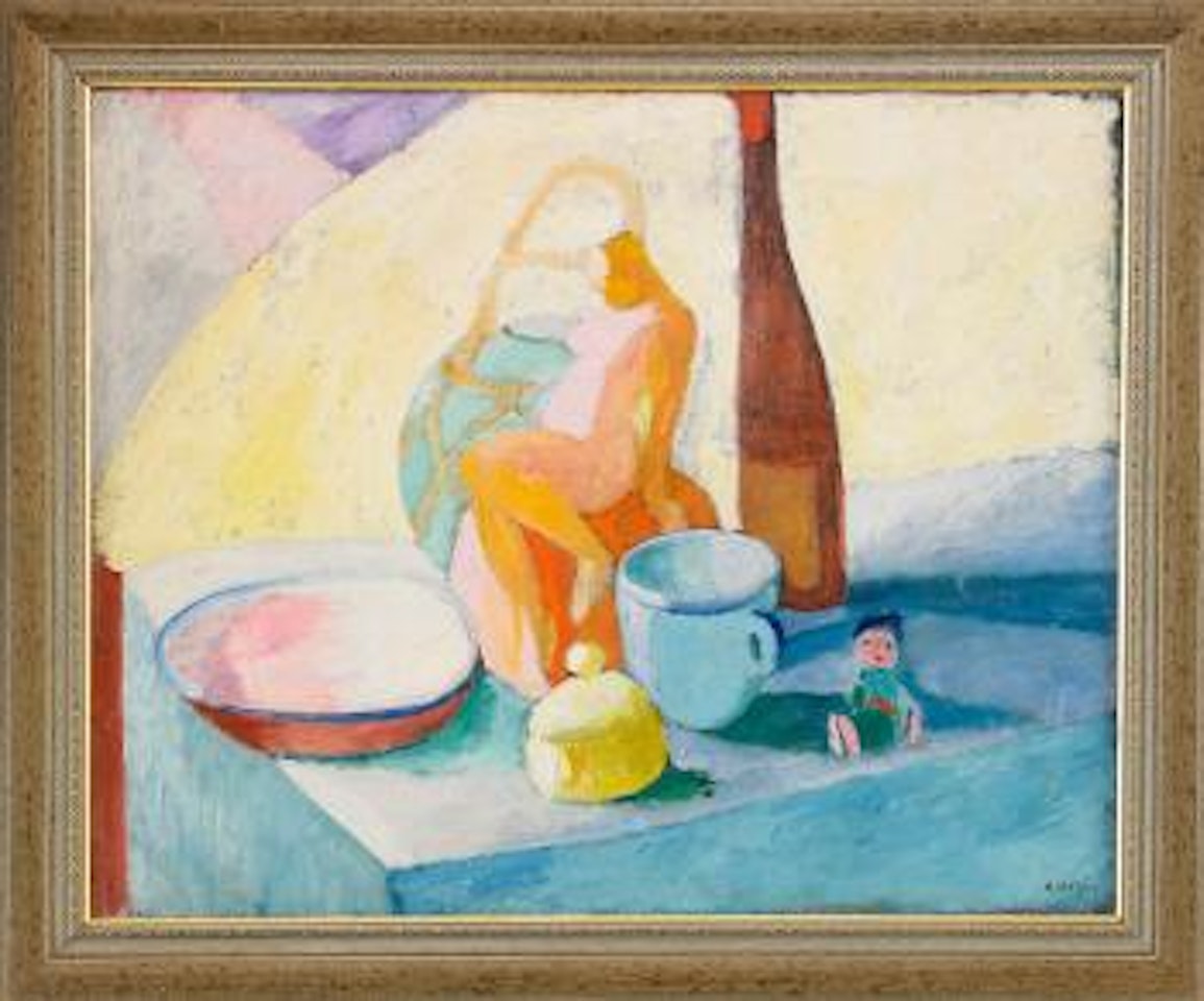 Stilleben med krus by Sigrid Hjertén