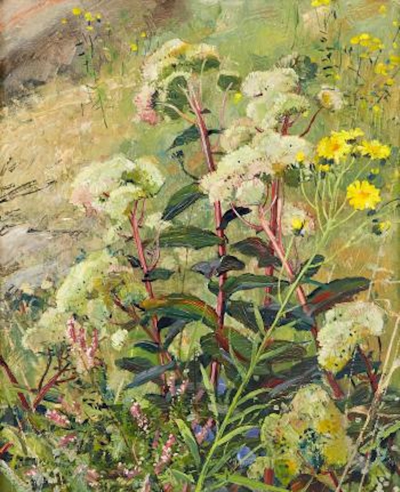 Ängsblommor vid midsommartid by Olle Hjortzberg