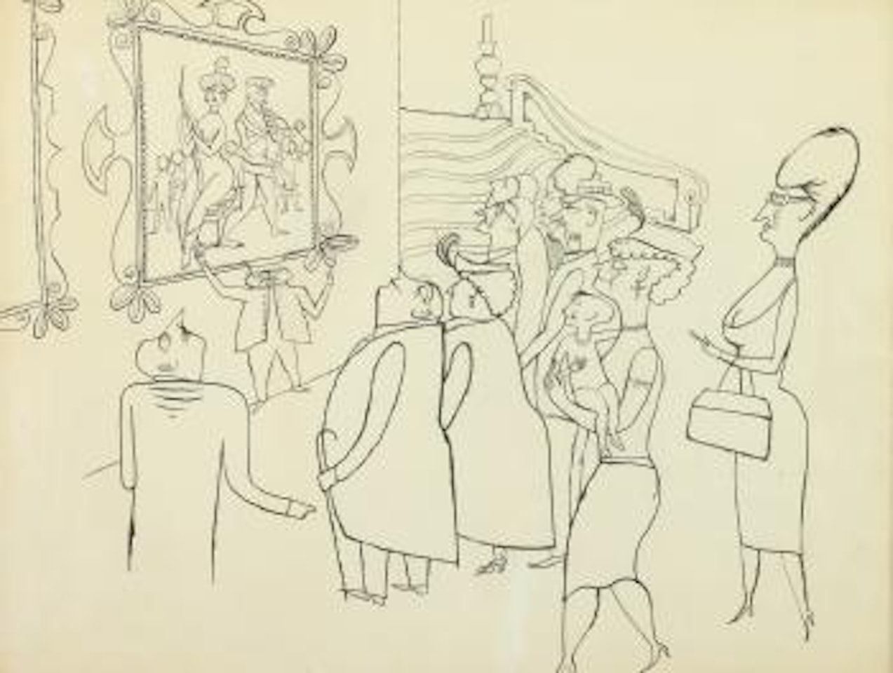 Viola dratch by Al Hirschfeld