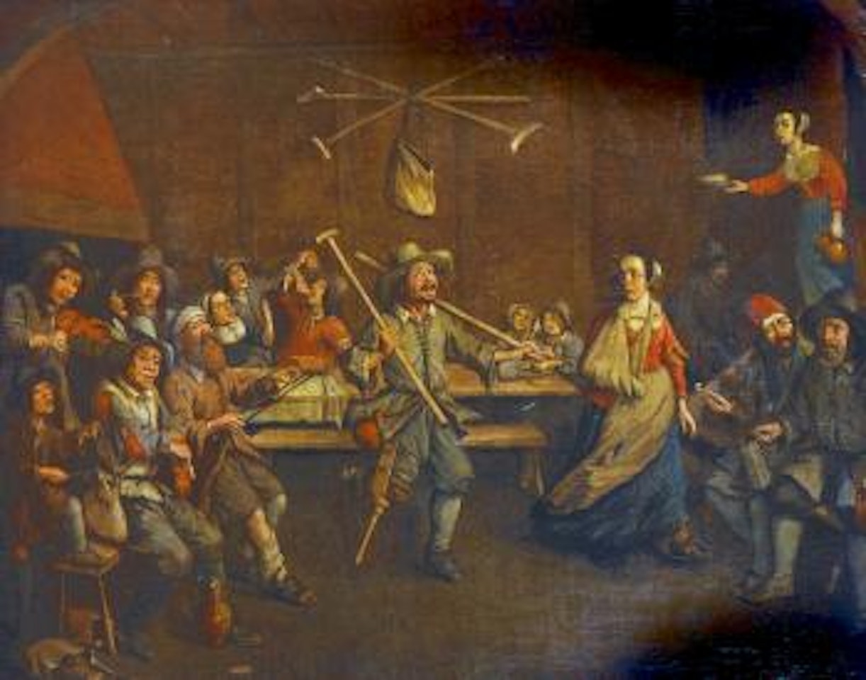 A tavern interior, with figures by Egbert van Heemskerk III