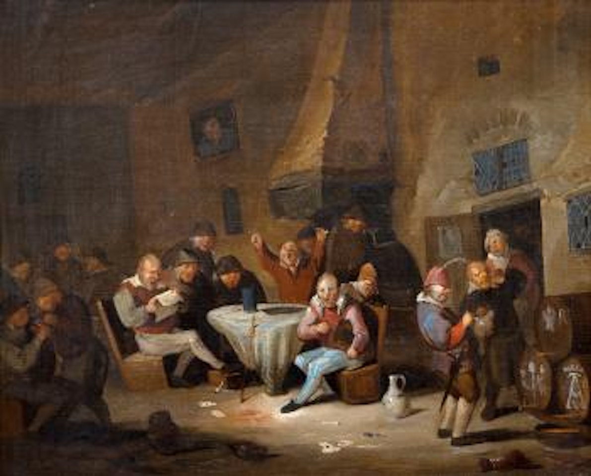 Scene from the tavern by Egbert van Heemskerk III