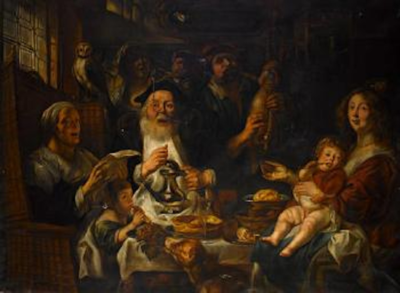 As the old sang, so the young pipe by Jacob Jordaens