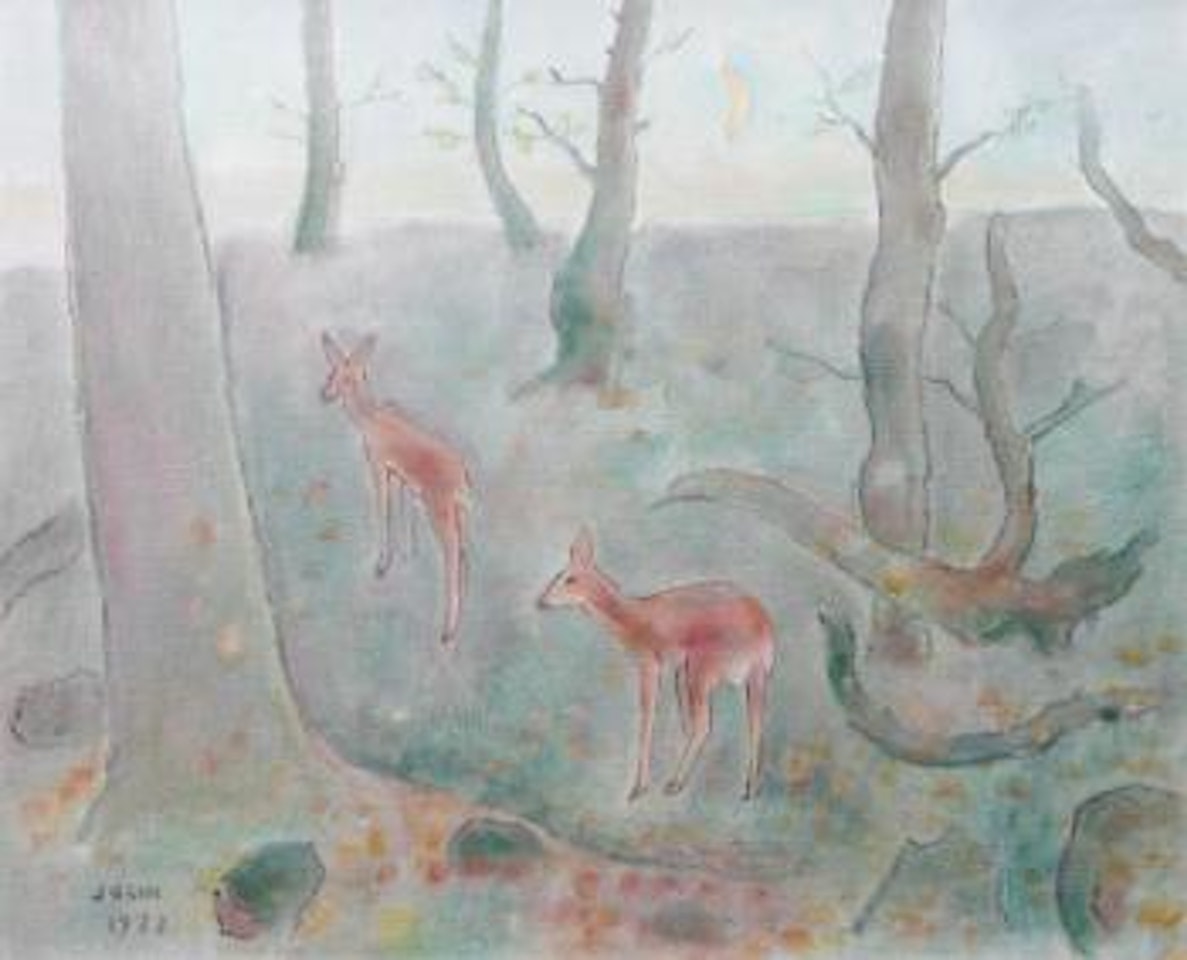 Rådjur i skog by Einar Jolin