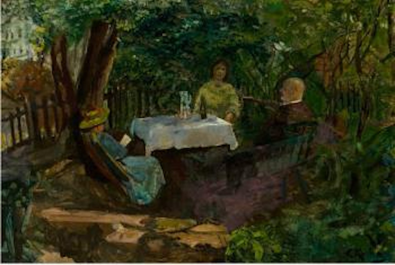 Fra Grønnegate 19 by Christian Krohg