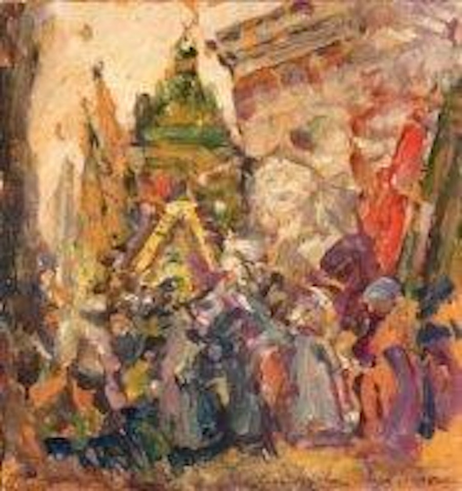 La foule by Konstantin Alekseevich Korovin