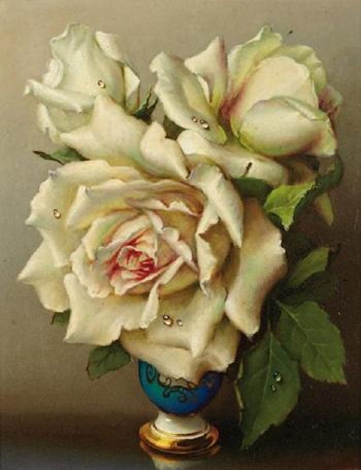 Roses blanches by Irene Klestova