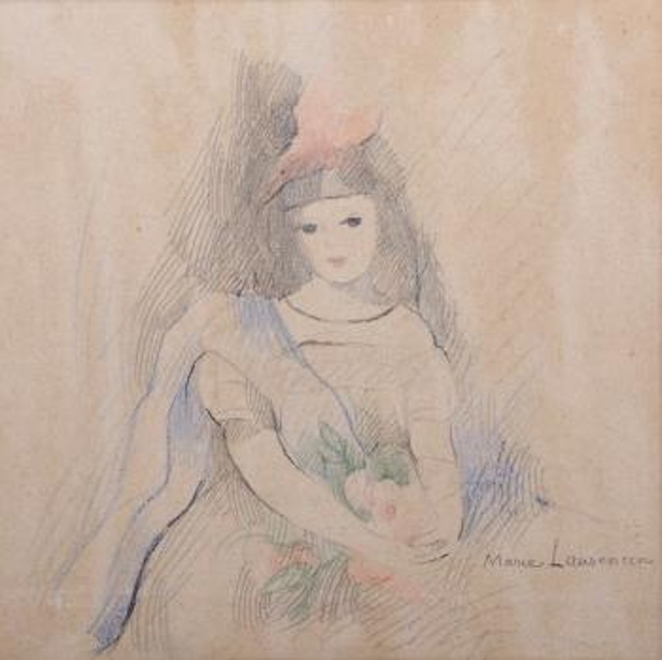 Portrait de jeune femme by Marie Laurencin