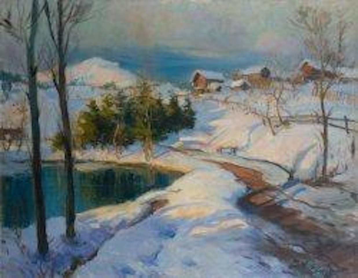 Paysage by Georgij Aleksandrovic Lapschin