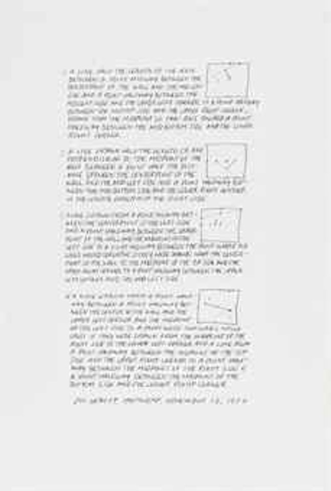 Four Projects for Wall Drawings by Sol LeWitt