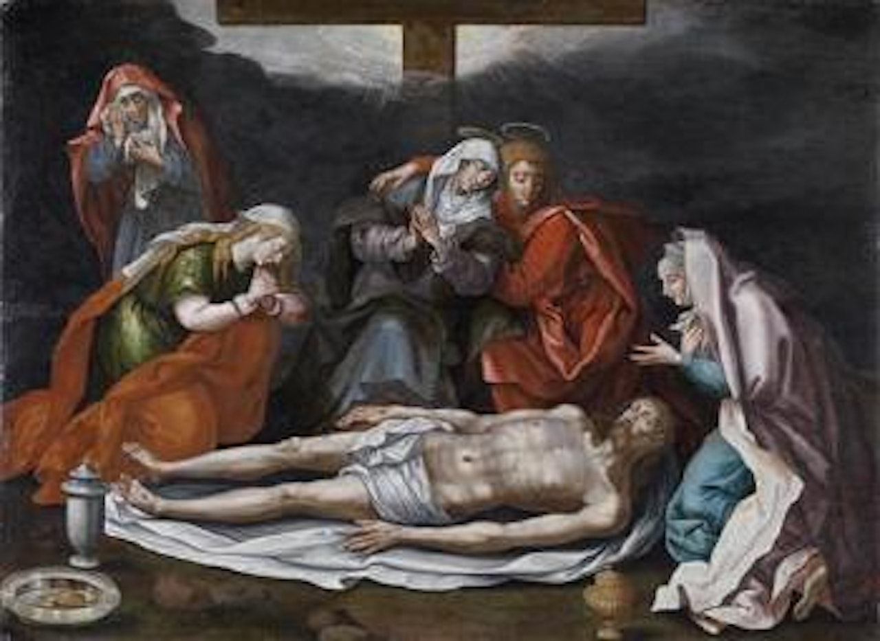 The lamentation of Christ by Lorenzo Lotto