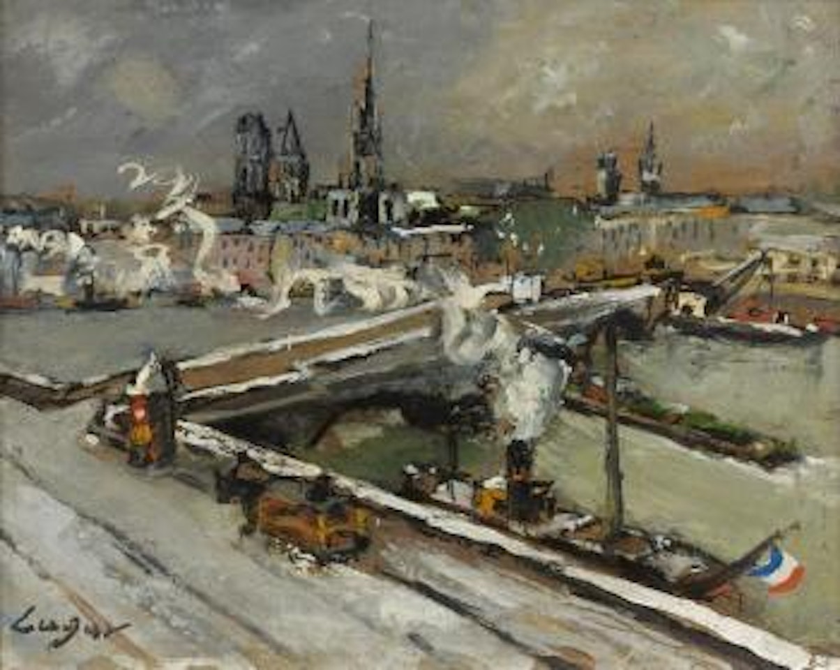 Rouen, l'hiver by Celso Lagar