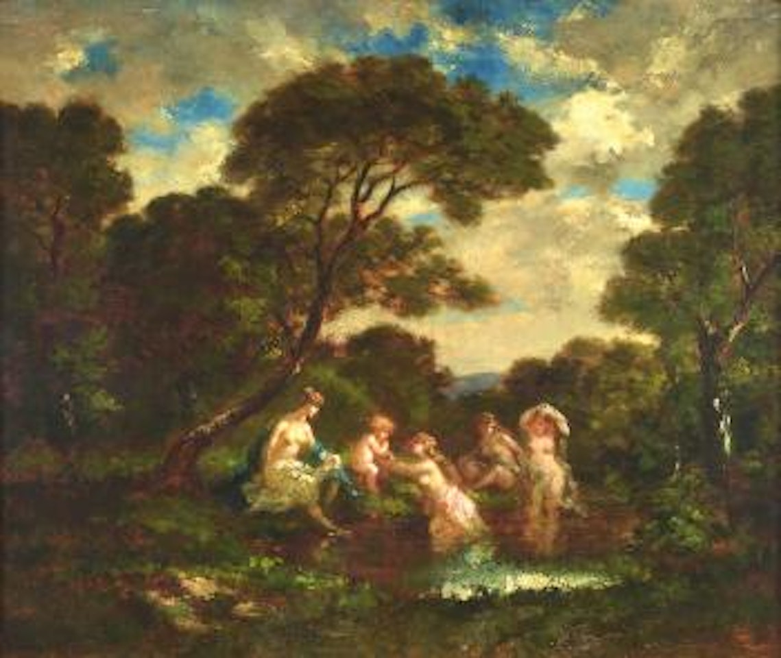 Le bain de Diane by Adolphe Monticelli