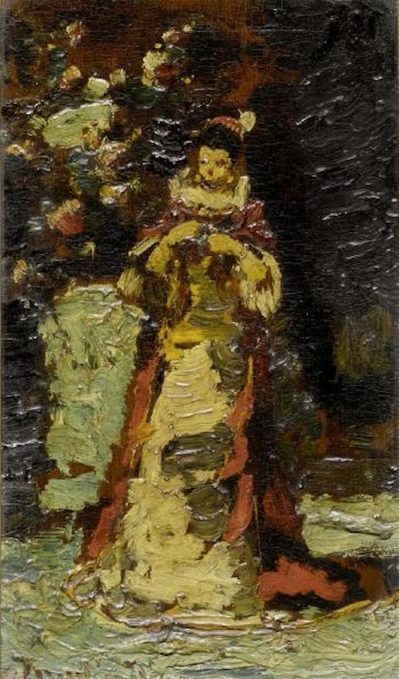 Bildnis einer Dame by Adolphe Monticelli