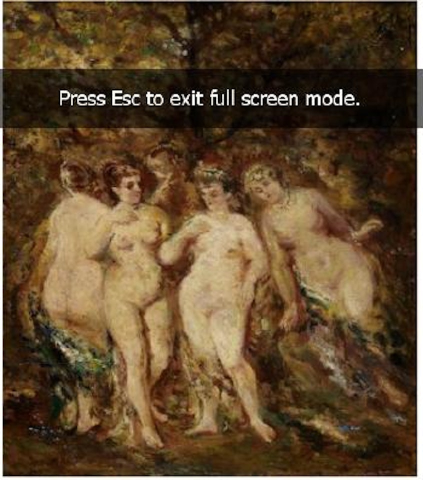 Les baigneuses by Adolphe Monticelli
