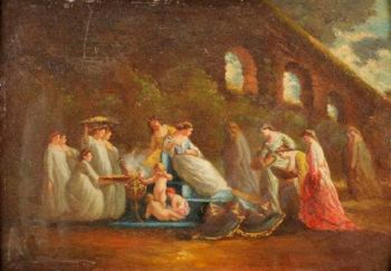 Les offrandes by Adolphe Monticelli