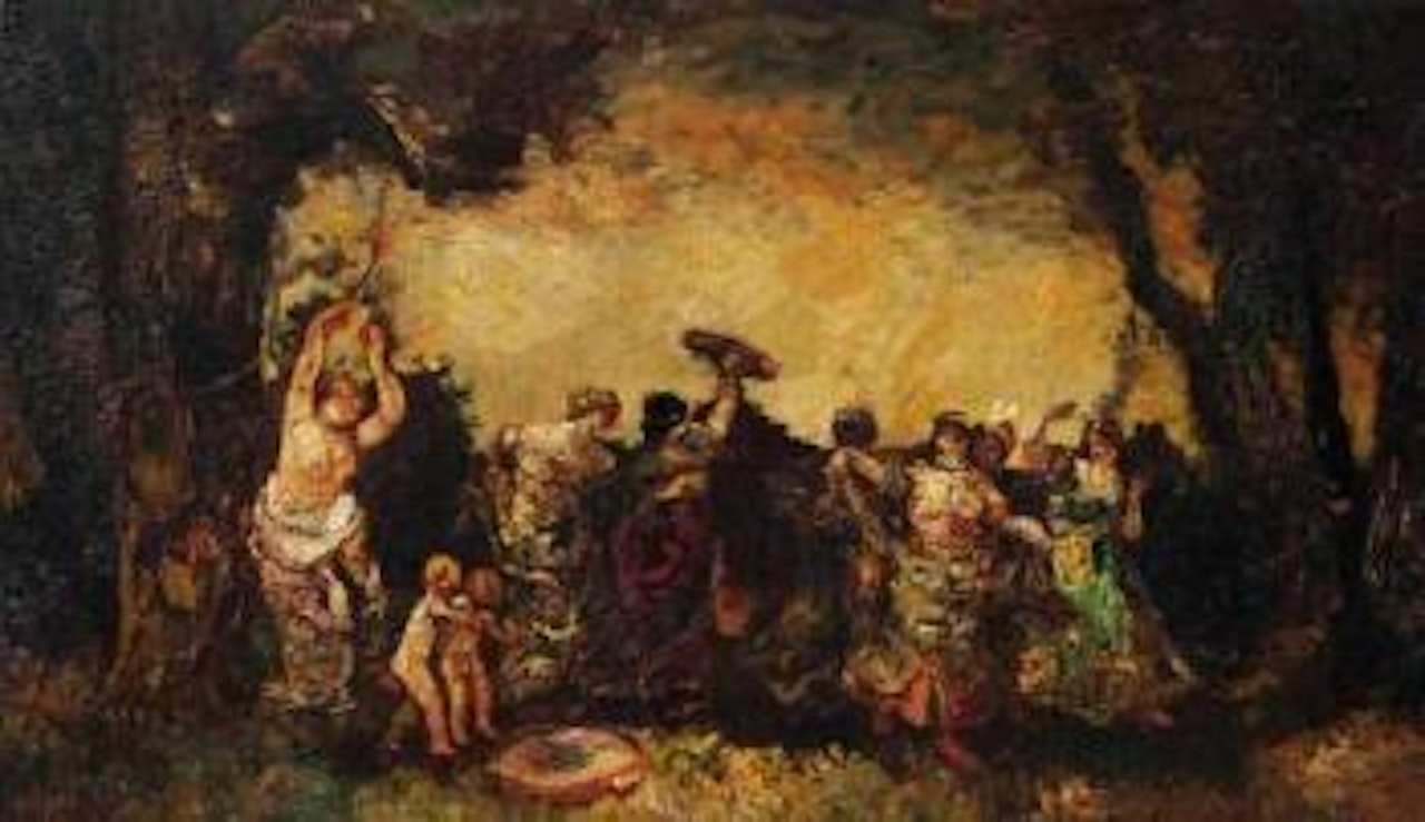 La danse des gitanes by Adolphe Monticelli