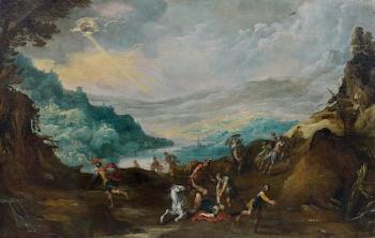 La conversion de saint Paul by Joos de Momper the Younger