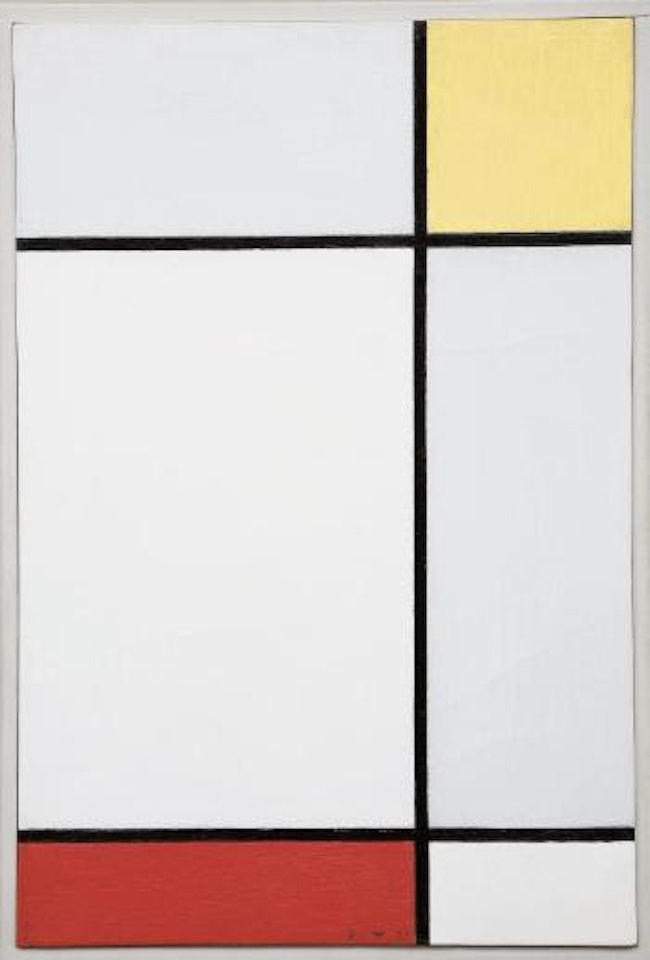 Composition with Yellow and Red by Piet Mondrian