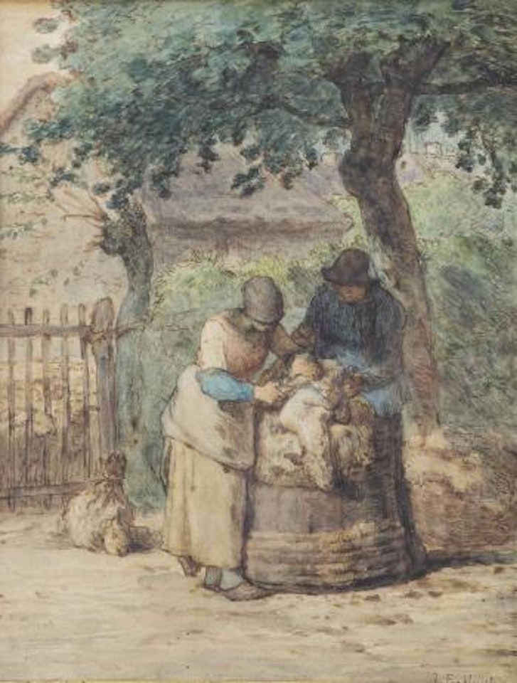 The Sheepshearers by Jean-François Millet