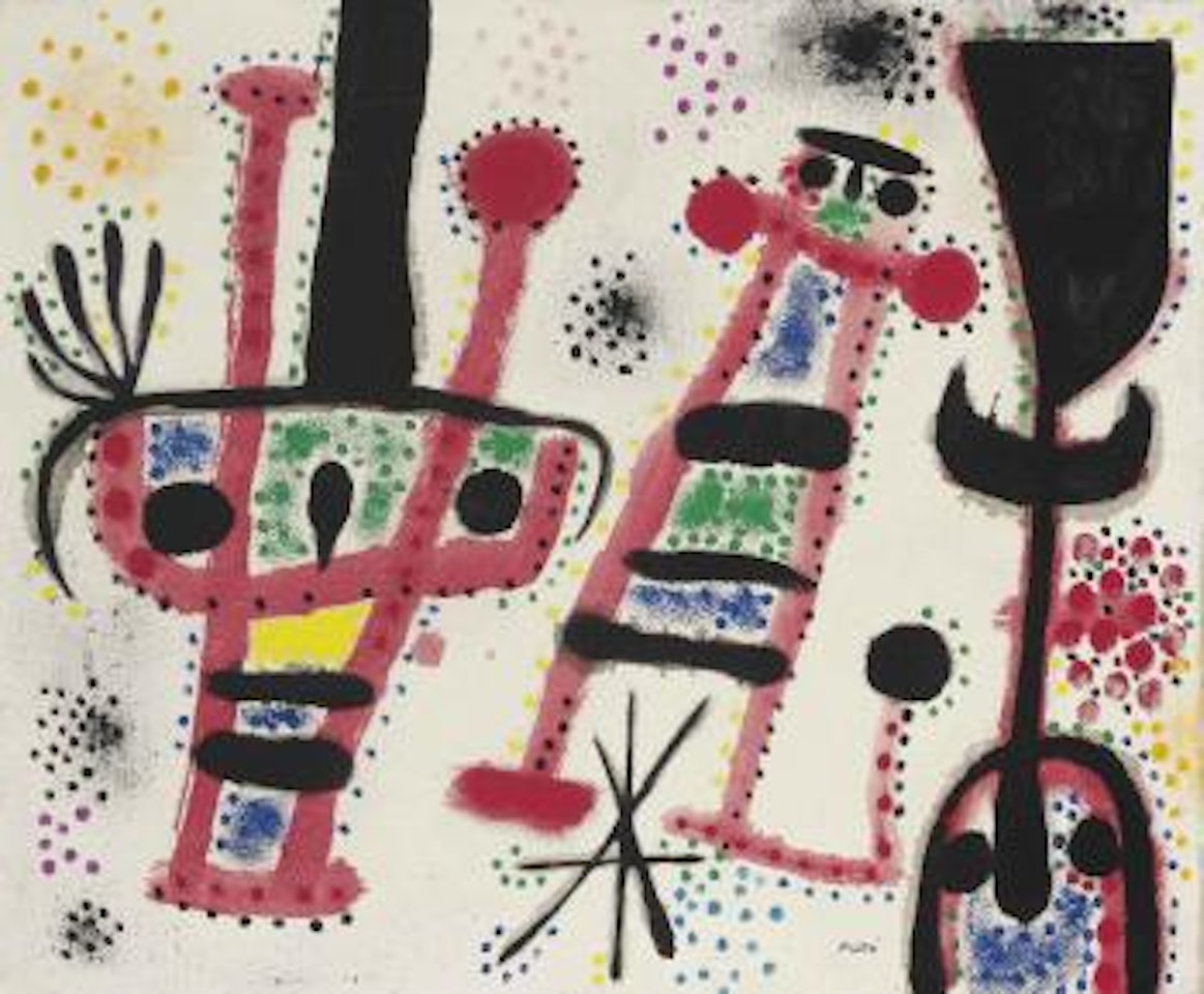 L'Etoile se lève, les oiseaux s'envolent, les personnages dansent by Joan Miró