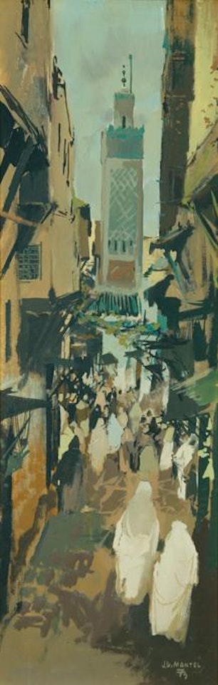 Ruelle animée by Jean Gaston Mantel