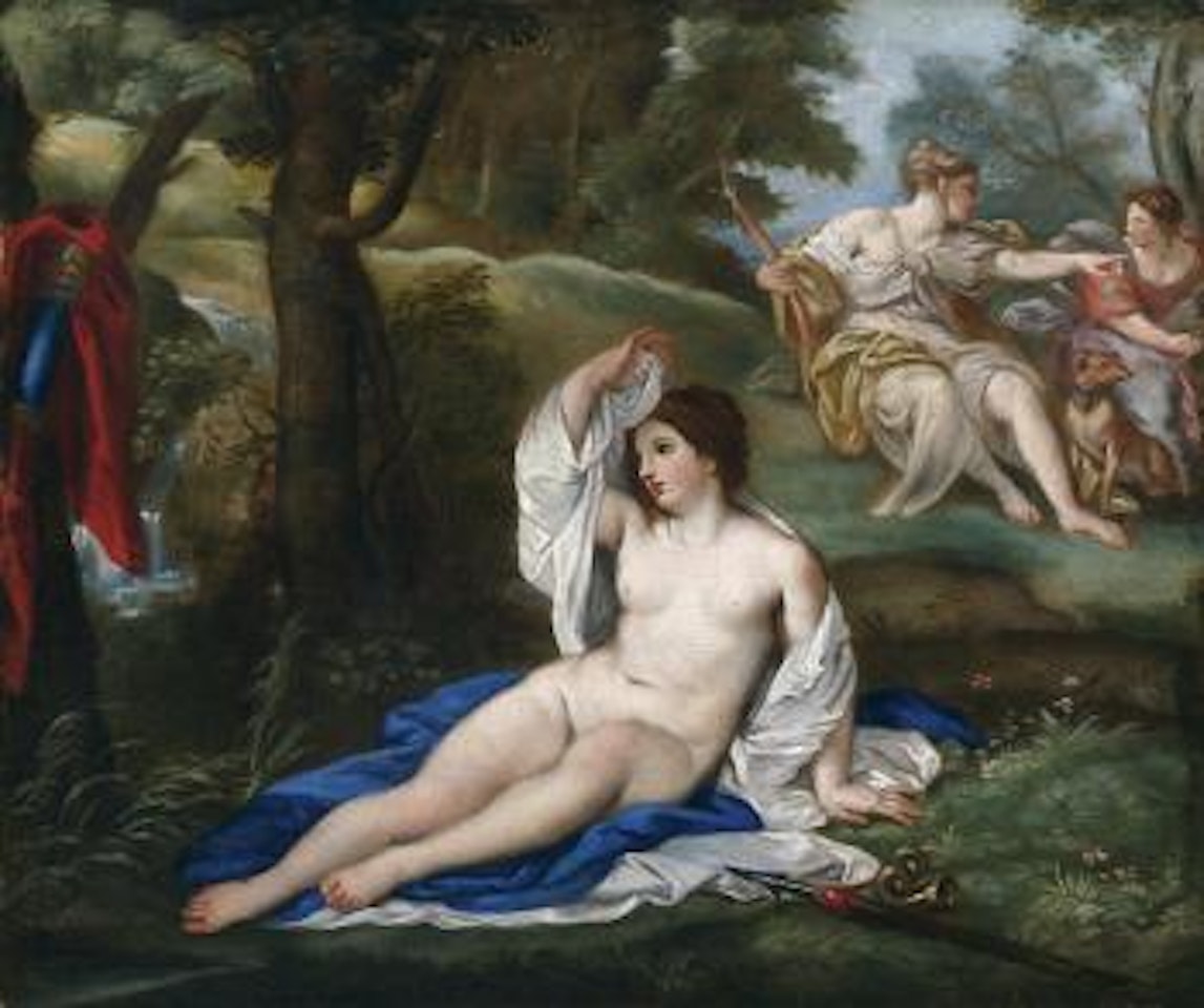 Landscape with Diana and Callisto by Attributed to Carlo Maratta