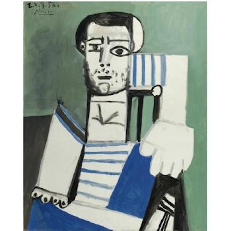 L'homme Au Maillot Rayé by Pablo Picasso