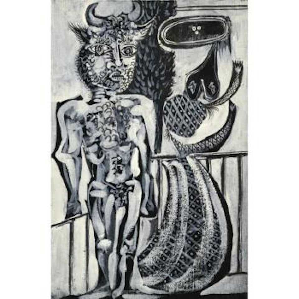 Minotaure et femme by Pablo Picasso