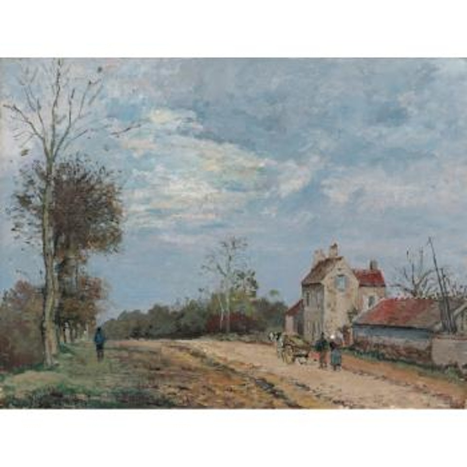 La Maison De Monsieur Musy, Route De Marly, Louveciennes by Camille Pissarro