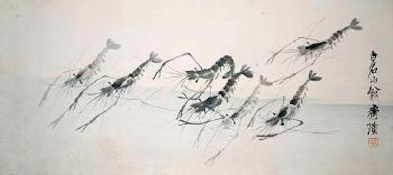 Shrimps by Qi Baishi