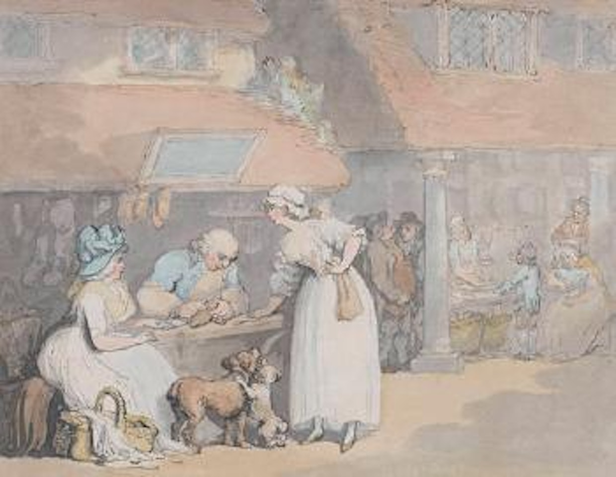 At the cobblers by Thomas Rowlandson