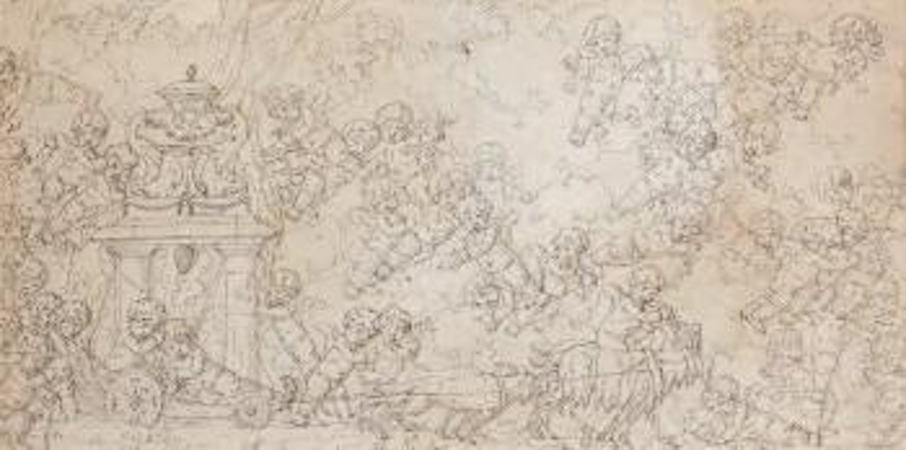 Jeux de putti by Louis-Félix de la Rue