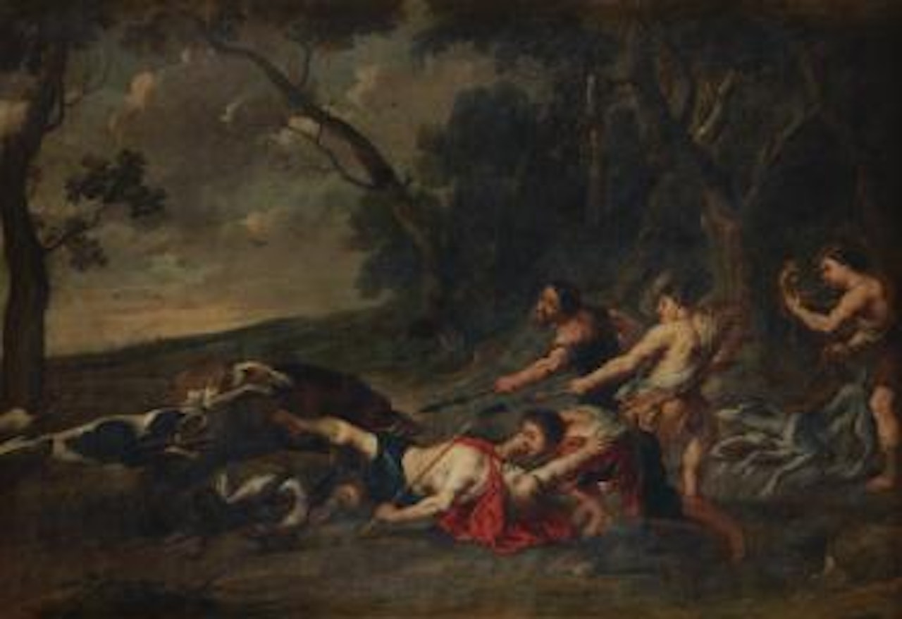 Landscape With a Wild Boar Hunt by Peter Paul Rubens