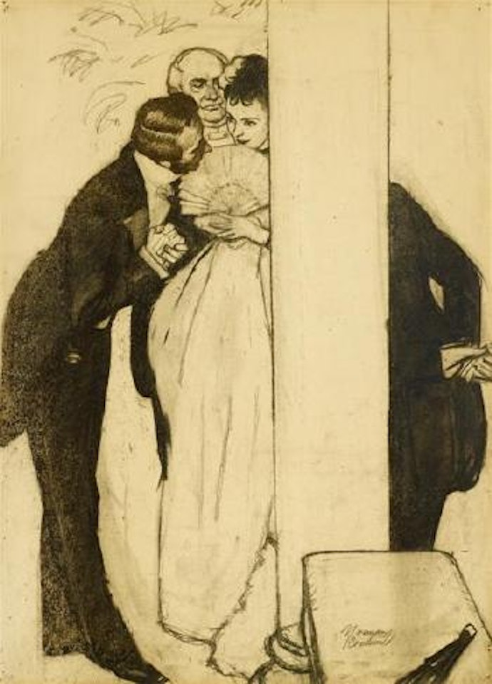Scene from The most beloved American writer by Norman Rockwell
