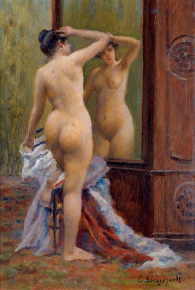 Nu au miroir by Georges Antoine Rochegrosse