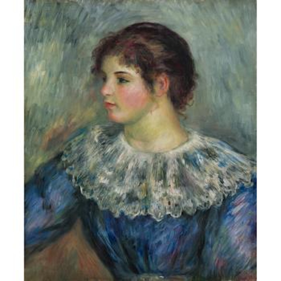 Portrait En Buste De Jeune Fille by Pierre-Auguste Renoir