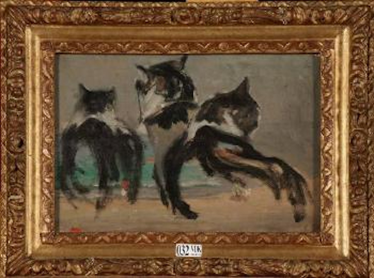 Etude de chats by Alfred Stevens