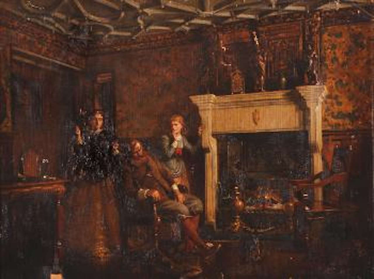 Caught napping by Charles Spencelayh