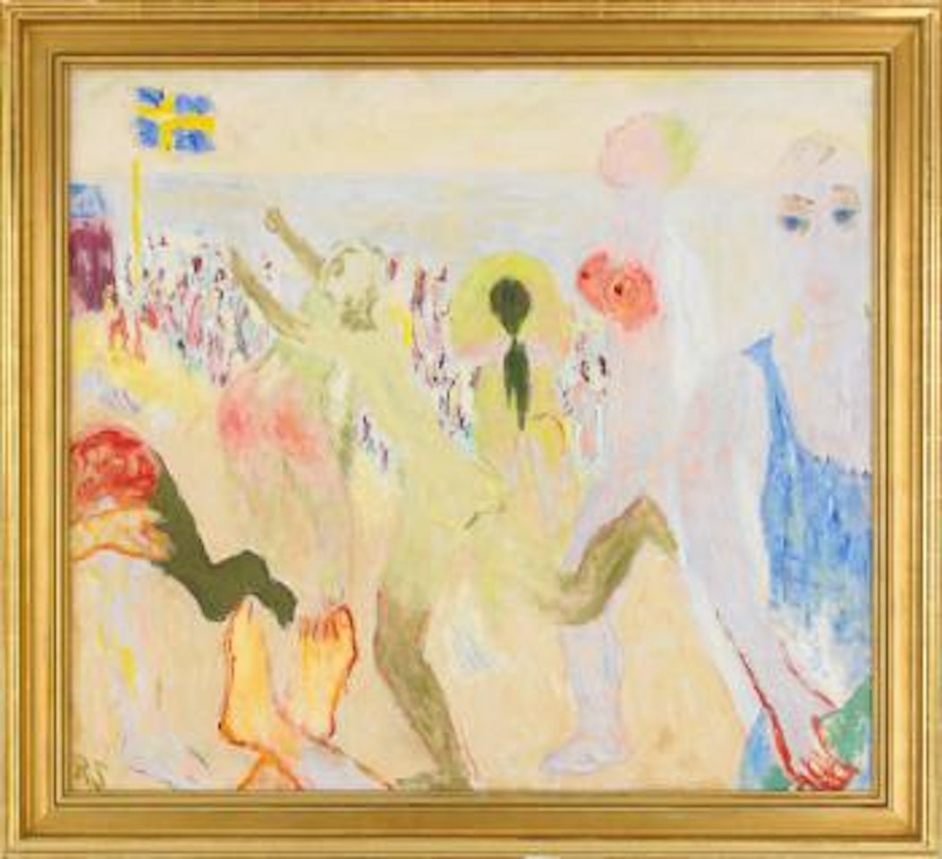 På stranden by Ragnar Sandberg