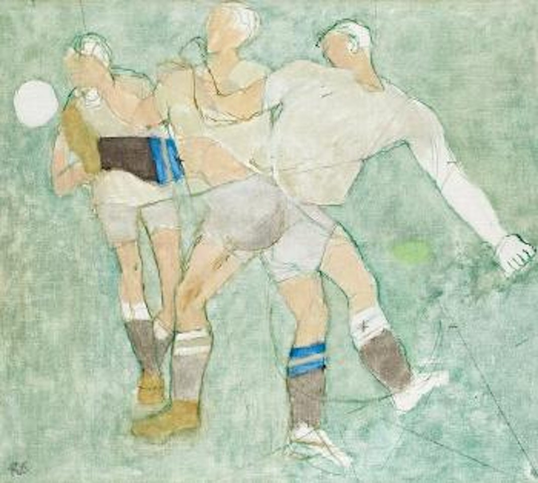 Fotbollsspelare by Ragnar Sandberg