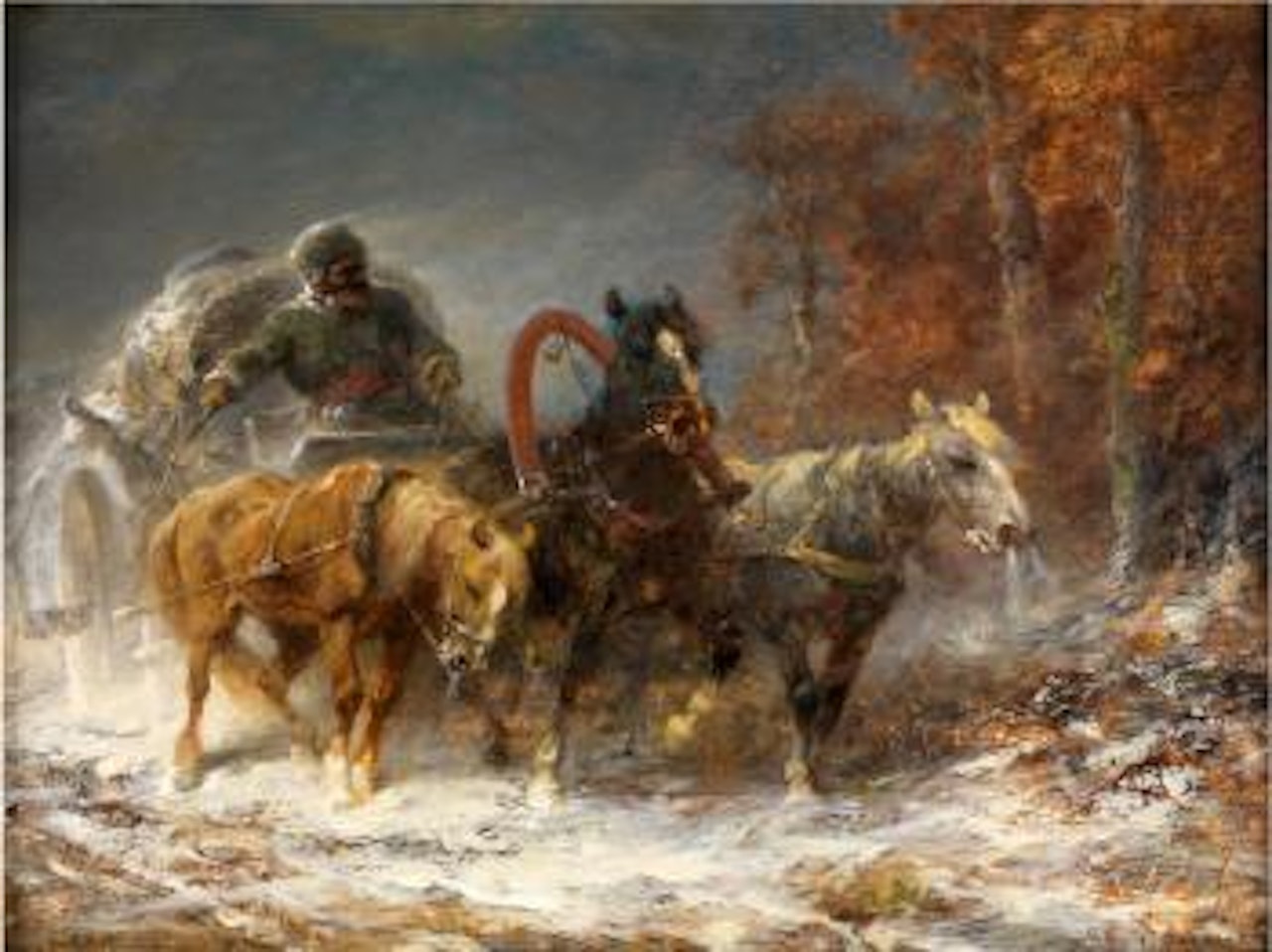 Die Troika by Adolf Schreyer