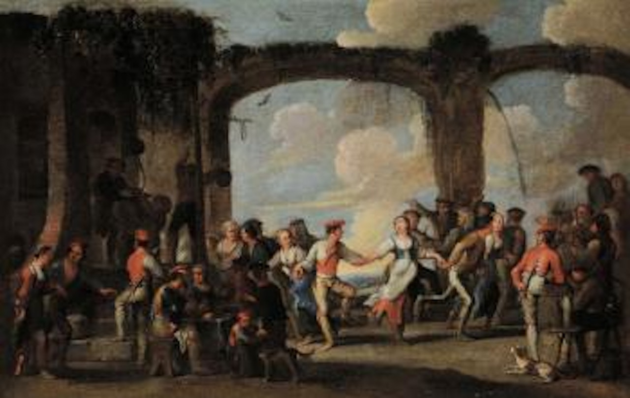Danza paesana by Cornelis de Wael