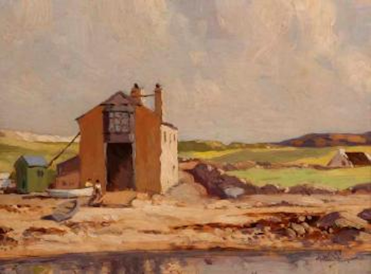 The old boat house by Maurice Canning Wilks