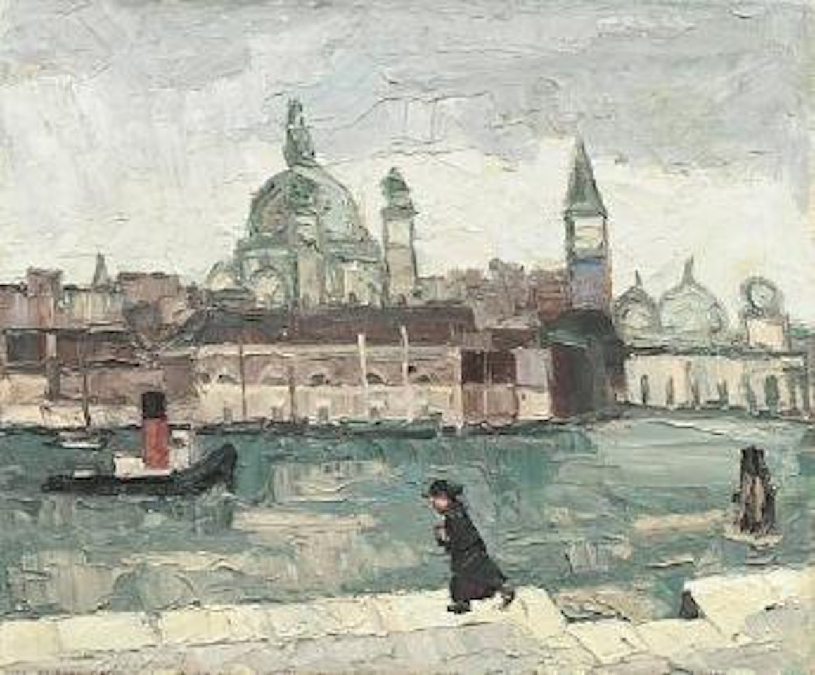 Venice in rain by Kyffin Williams