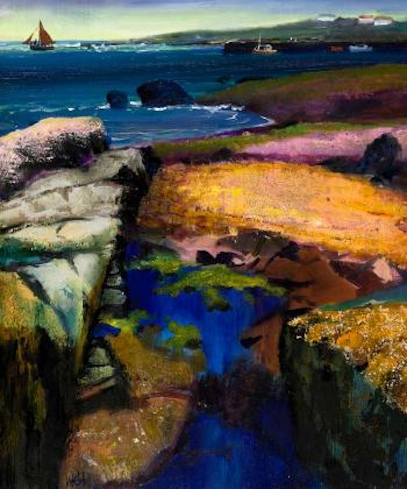 Distant sail by Kenneth Webb