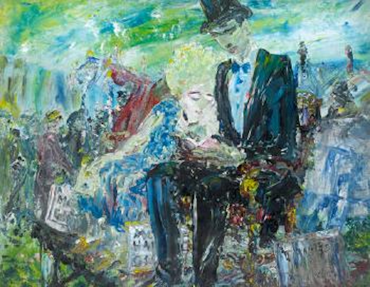 A Giant Reading by Jack Butler Yeats