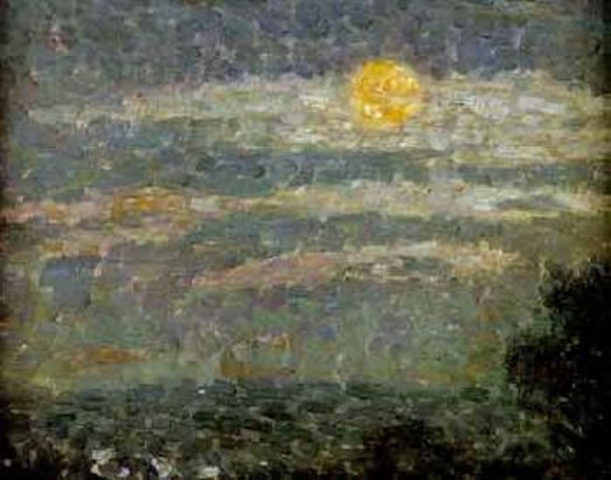 Ciel de lune, Gerberoy by Henri Le Sidaner